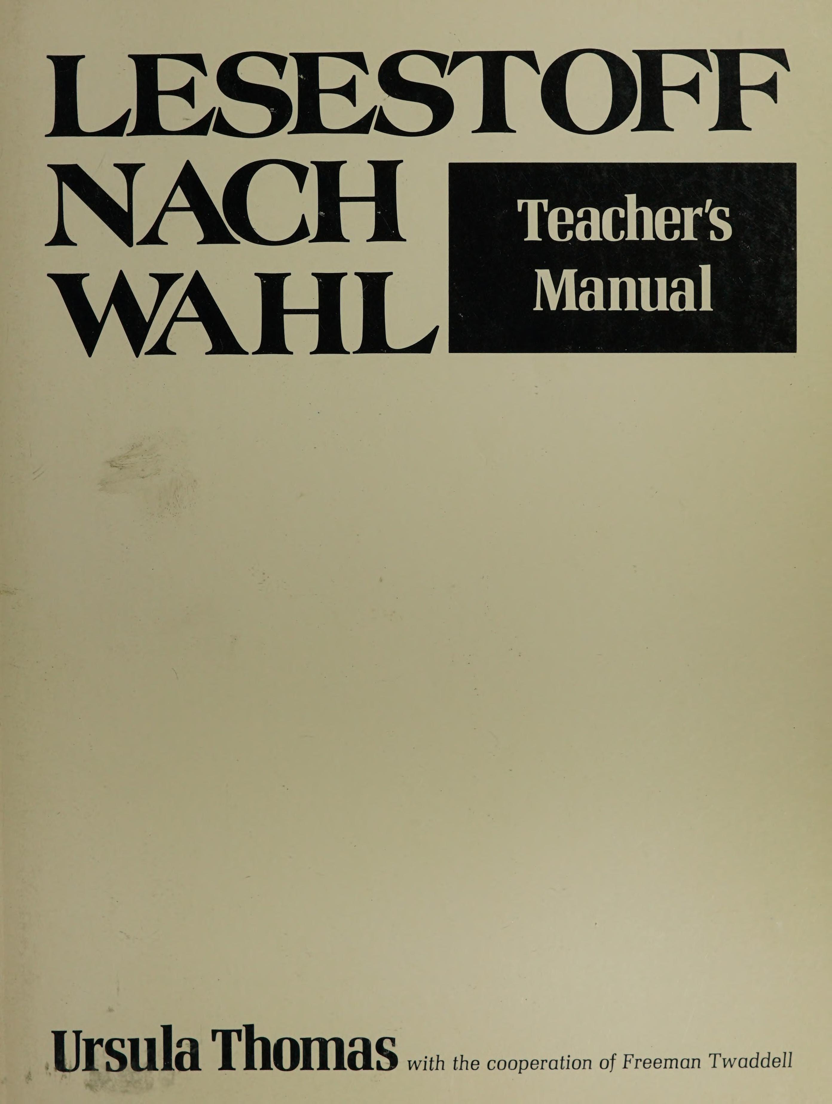 Lesestoff Nach Wahl
