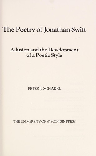 The Poetry of Jonathan Swift