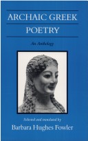Archaic Greek Poetry