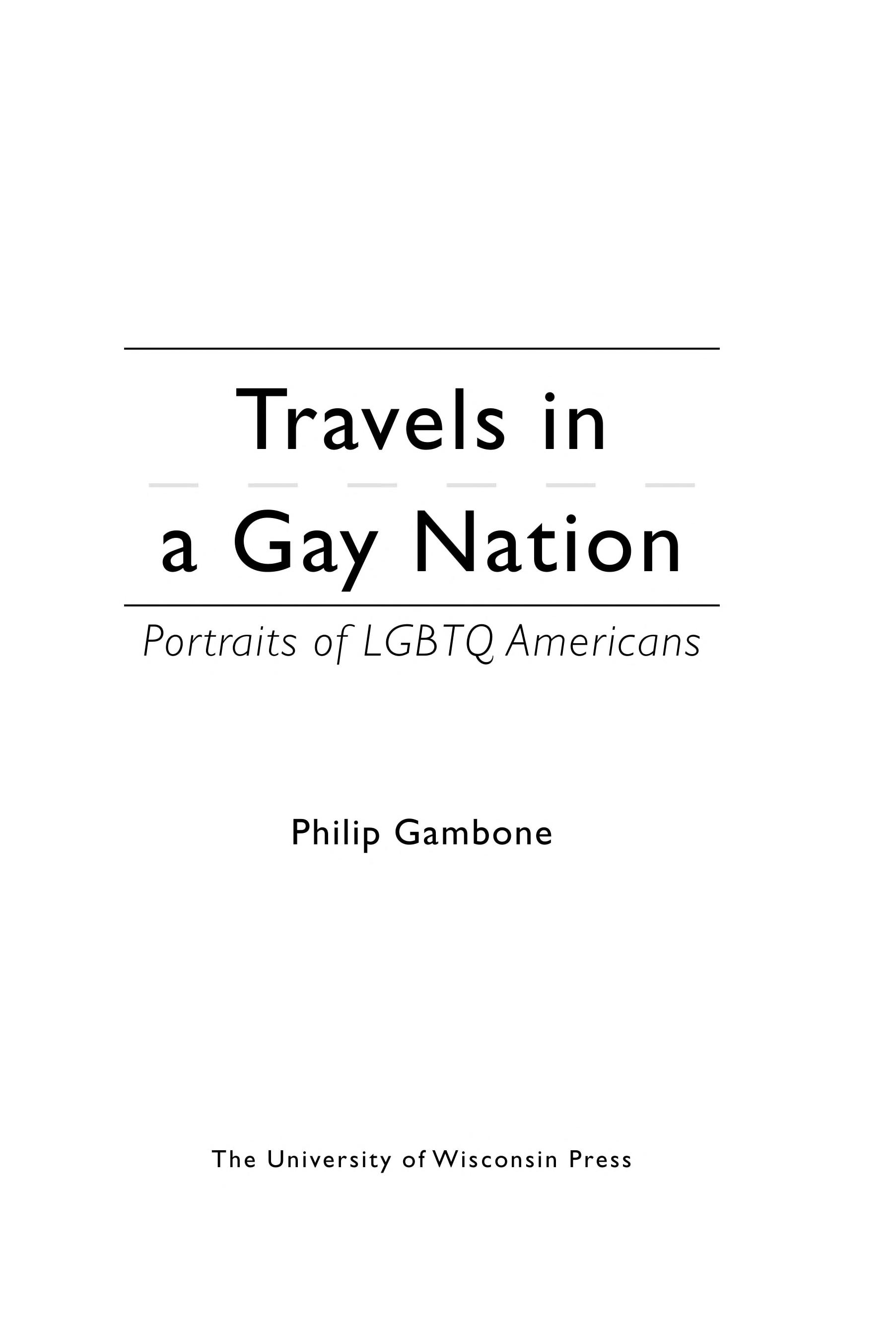 Travels In A Gay Nation: Portraits Of LGBTQ Americans