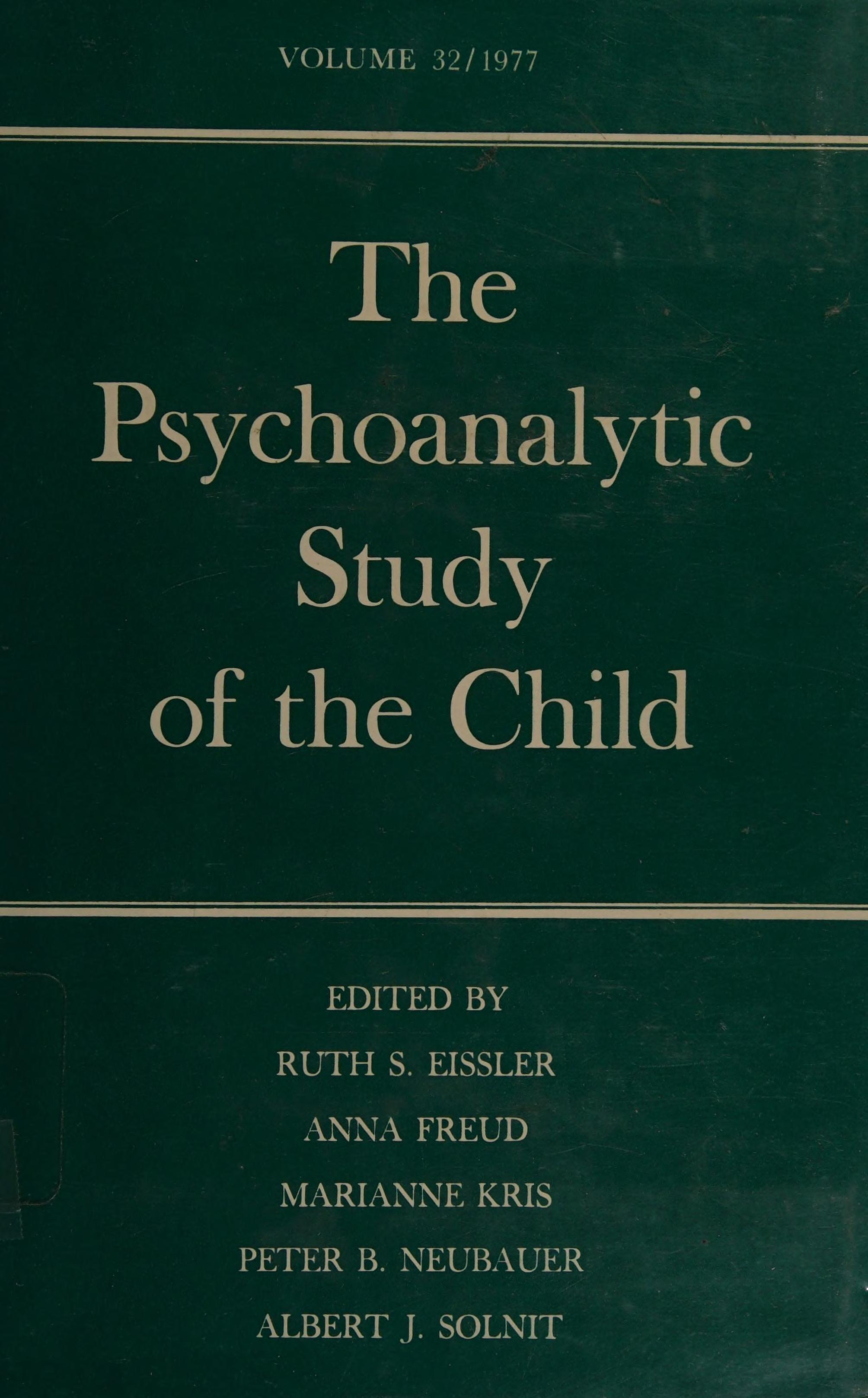 The Psychoanalytic Study of the Child