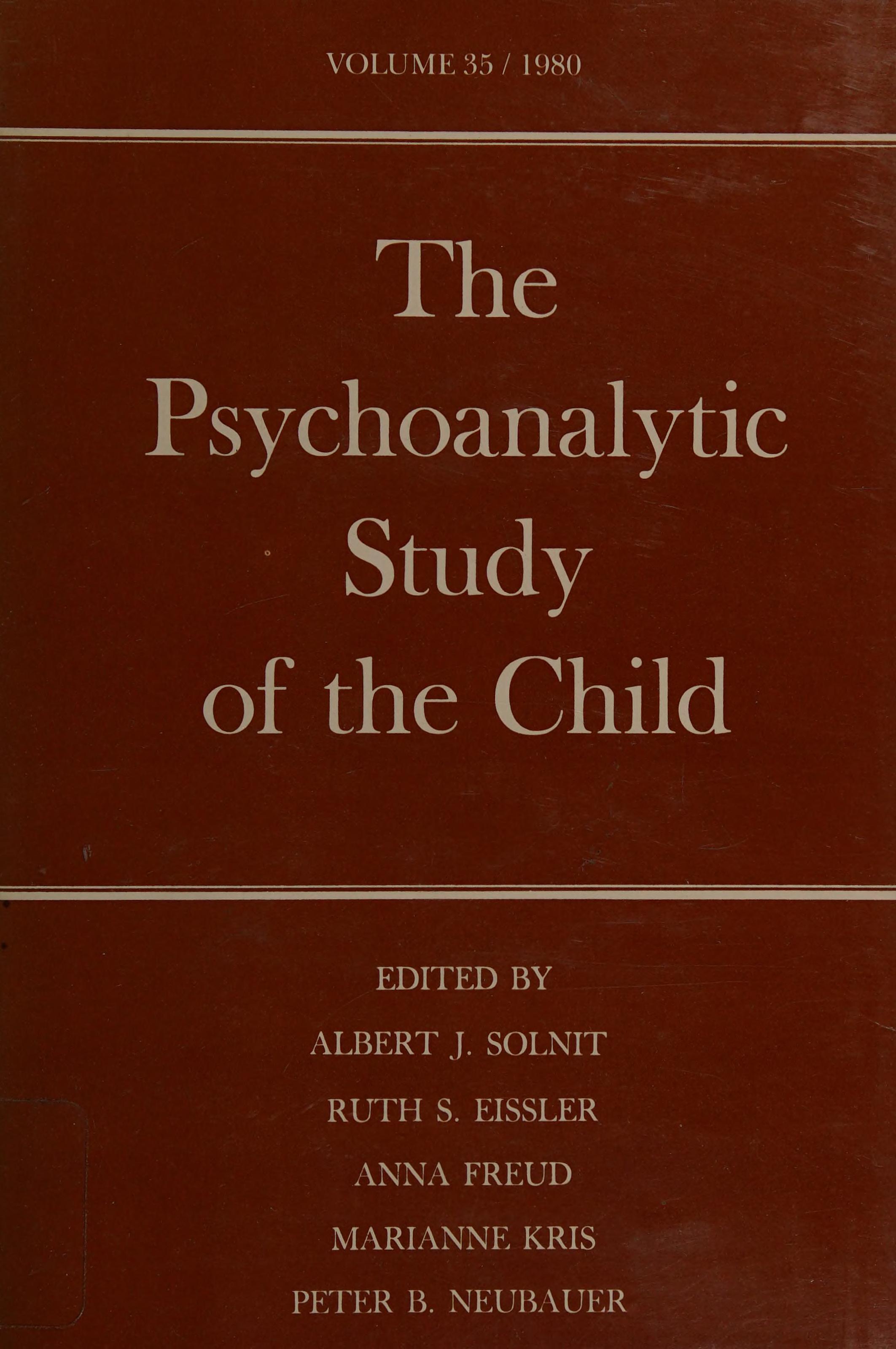 The Psychoanalytic Study of the Child