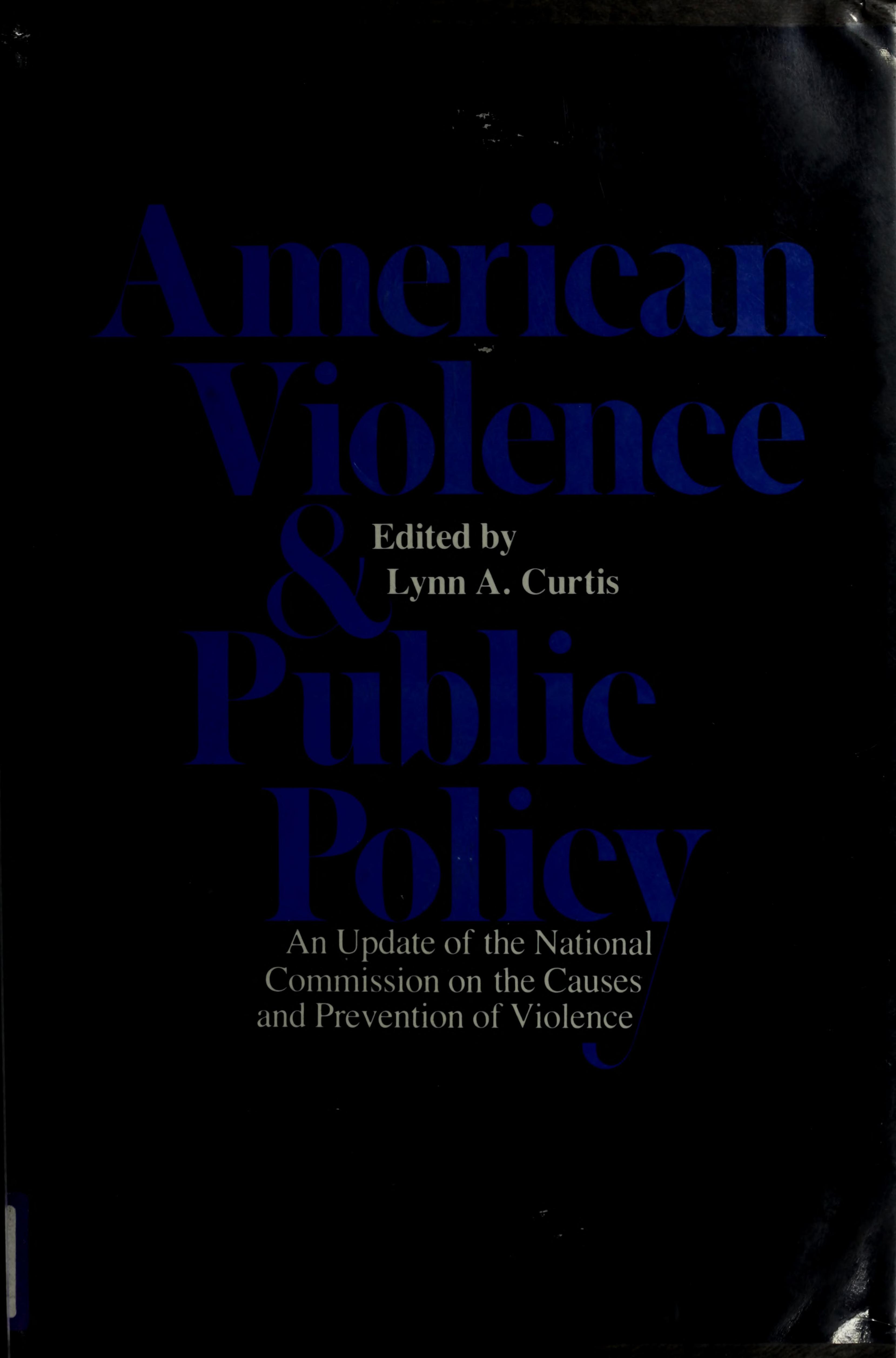 American Violence and Public Policy