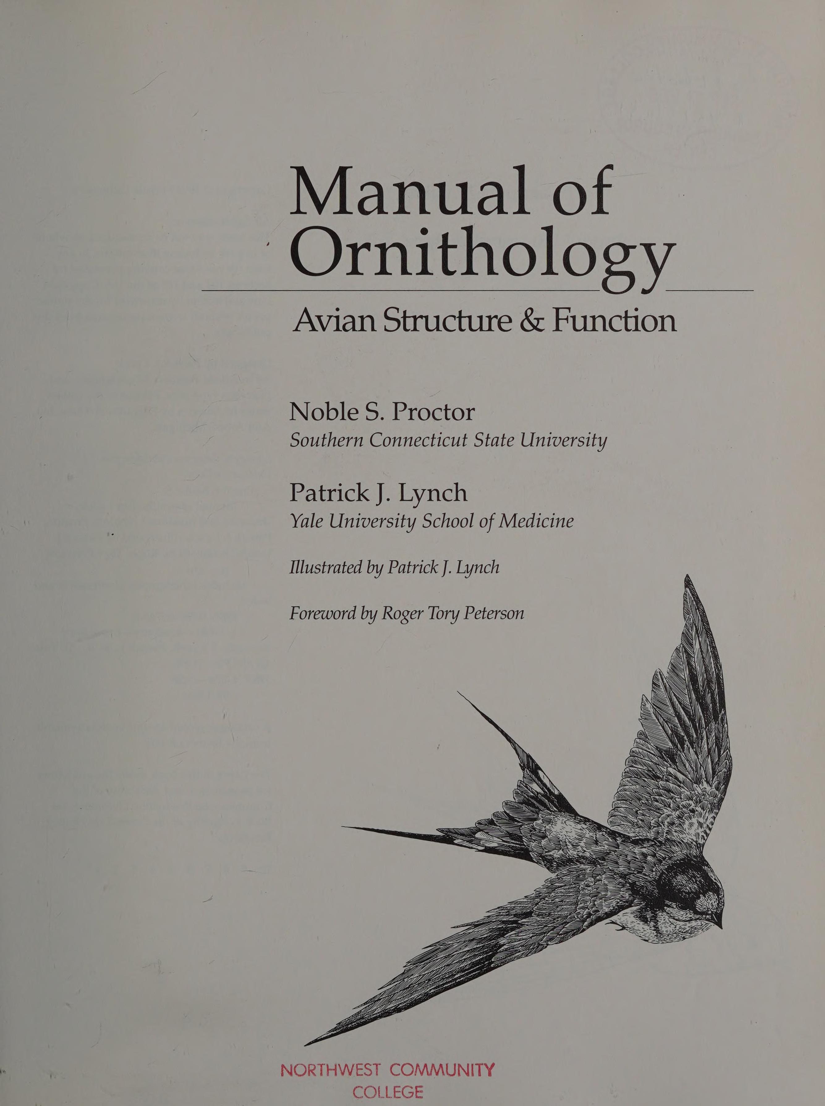 Manual of Ornithology: Avian Structure and Function