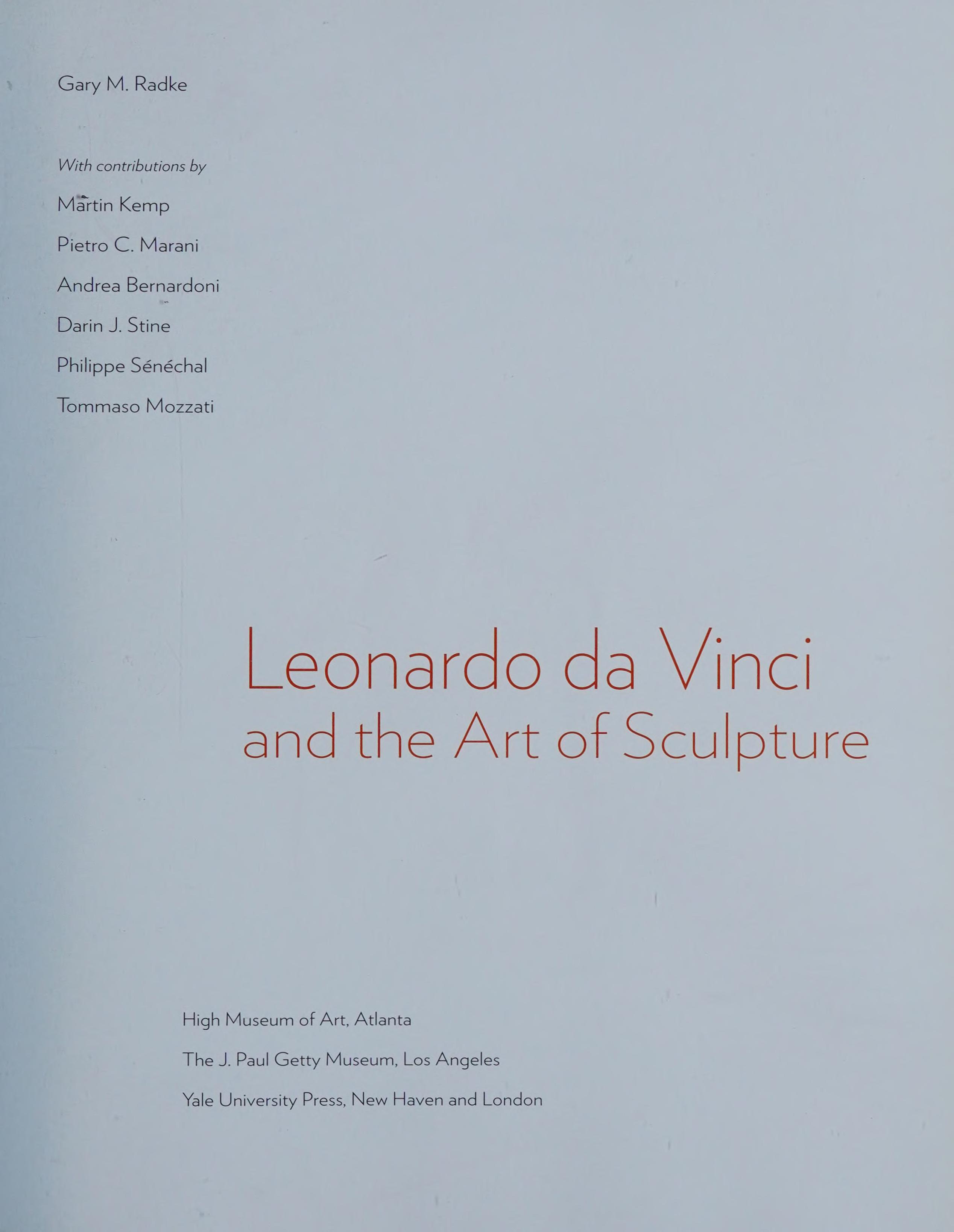 Leonardo da Vinci and the art of sculpture