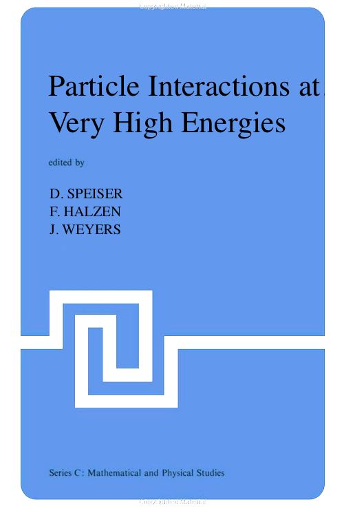 Particle Interactions at Very High Energies