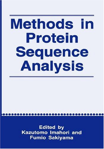 Methods In Protein Sequence Analysis