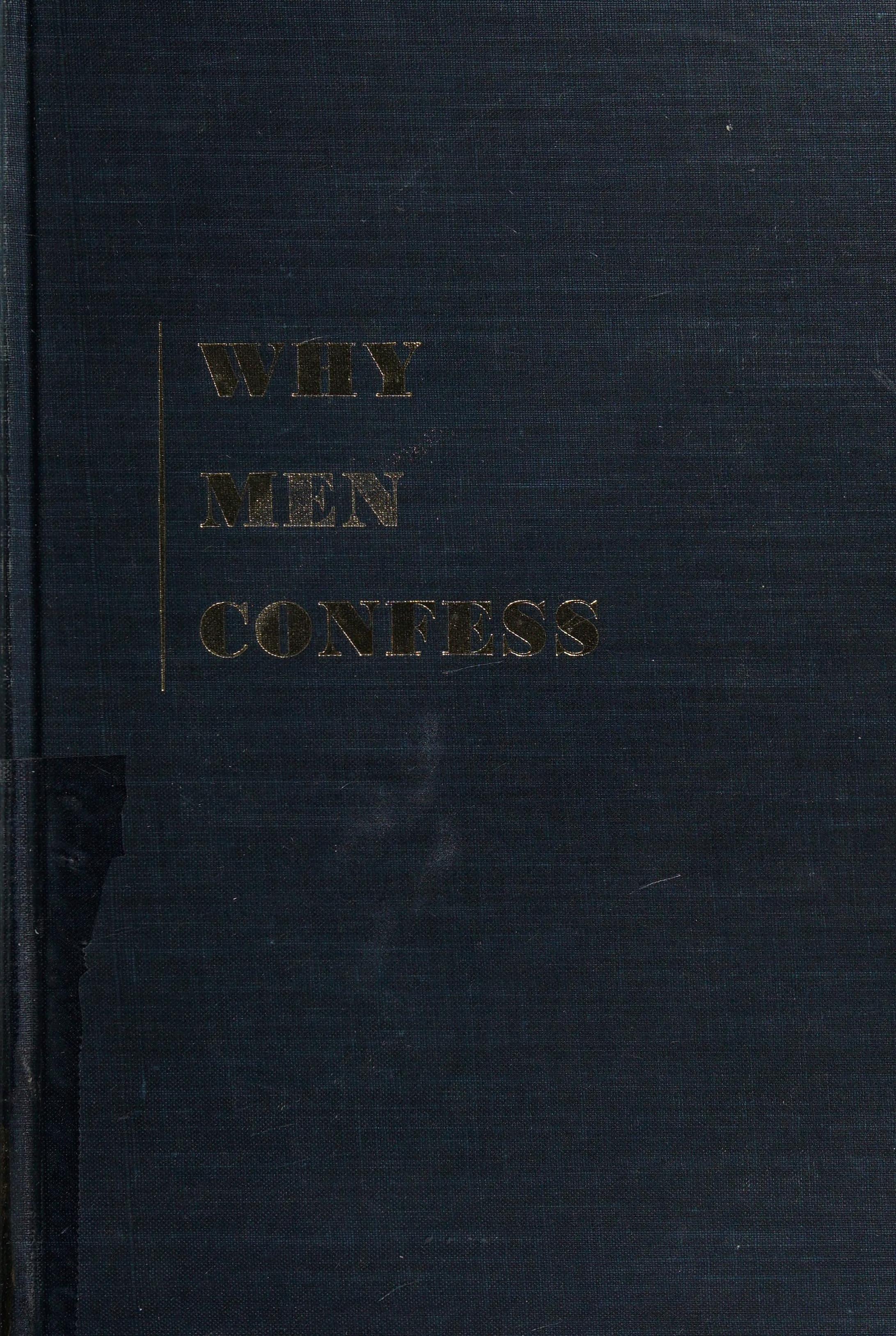 Why Men Confess