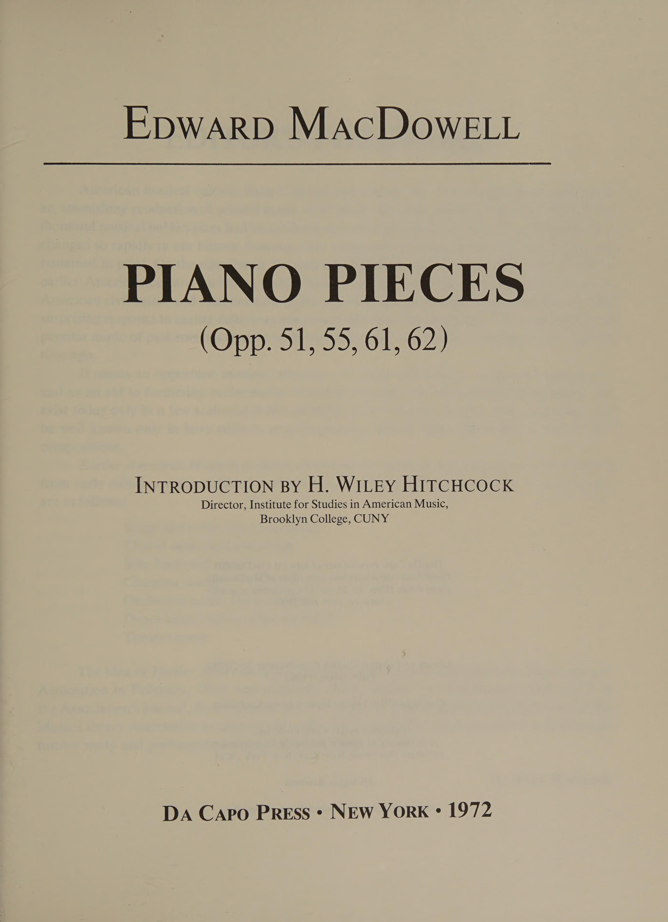 Piano Pieces