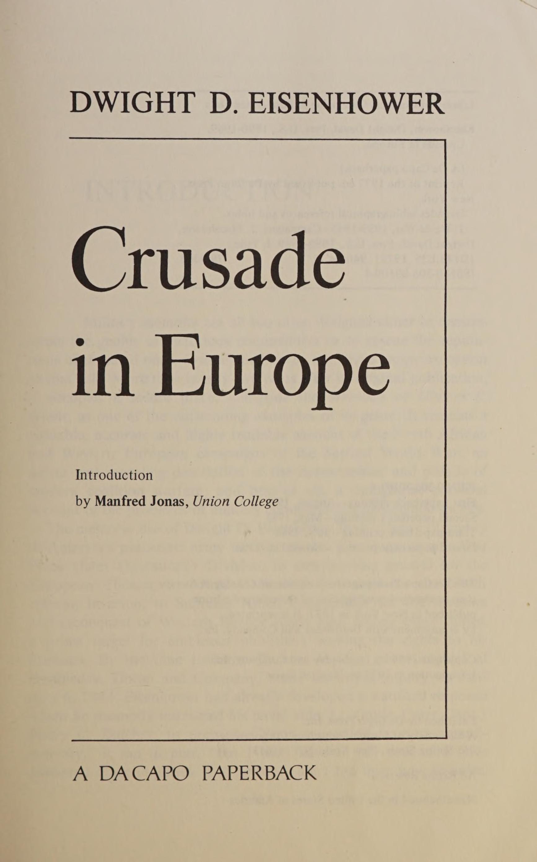 Crusade in Europe