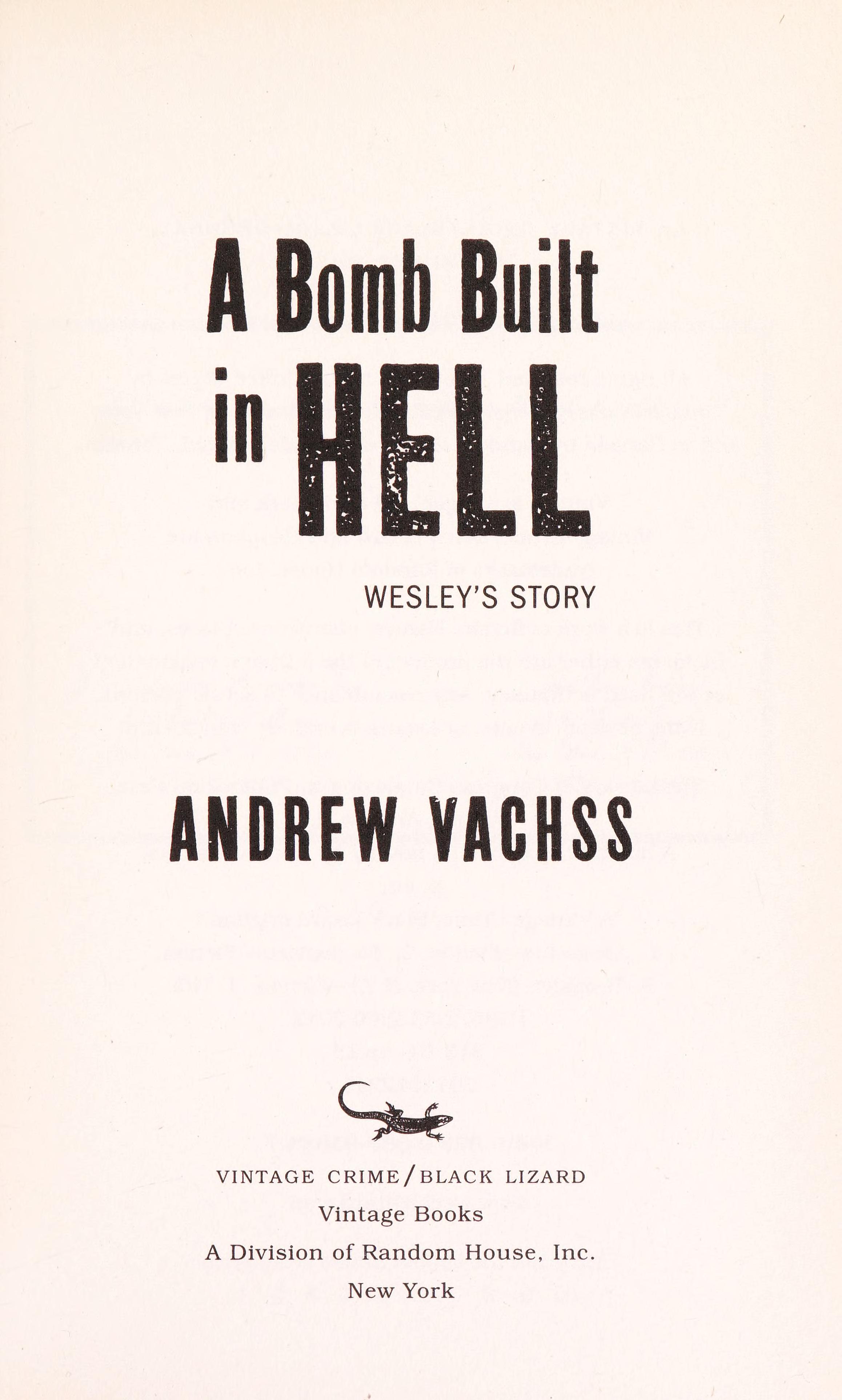 A Bomb Built In Hell