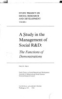 A Study in the management of social R & D