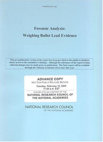 Forensic Analysis: Weighing Bullet Lead Evidence