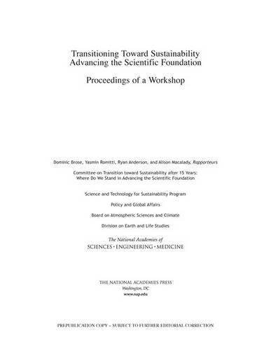 Transitioning Toward Sustainability : Advancing the Scientific Foundation