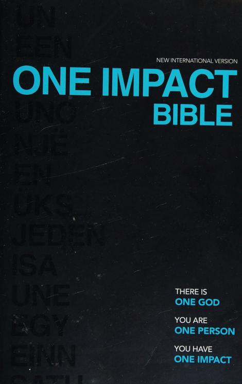 NIV, One Impact Bible, Paperback