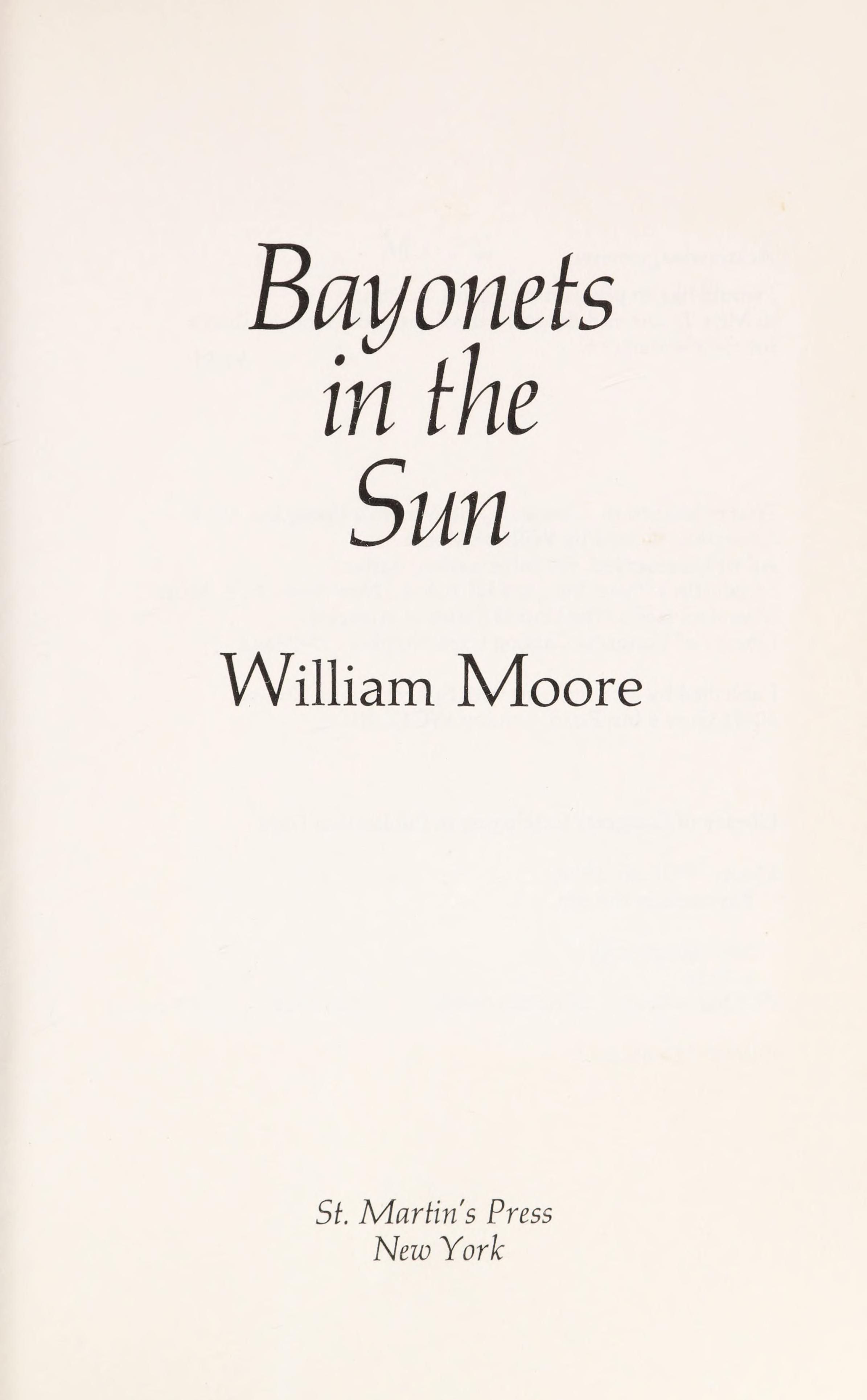 Bayonets in the Sun