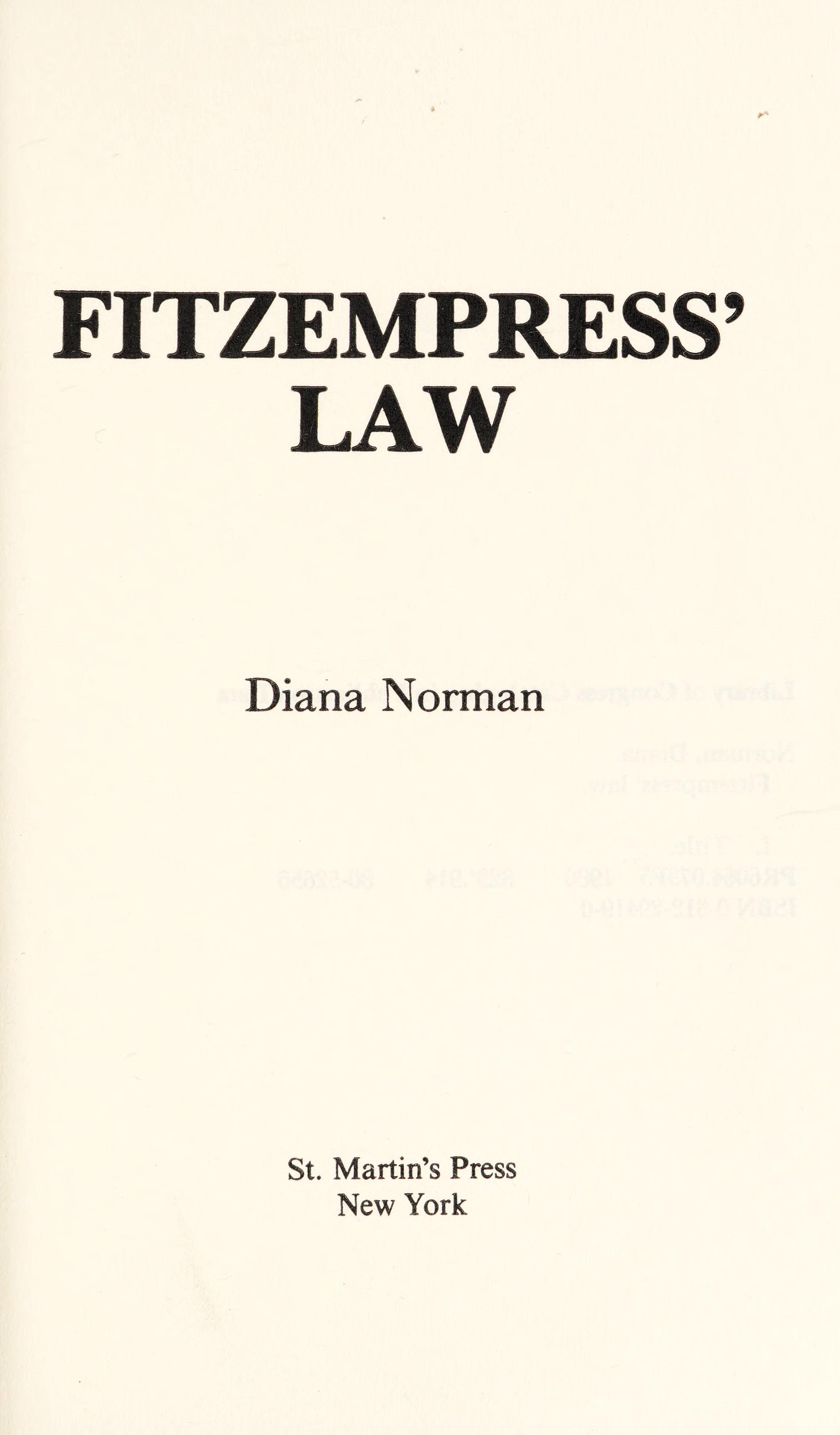 Fitzempress' law