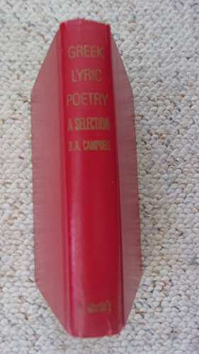 Greek Lyric Poetry