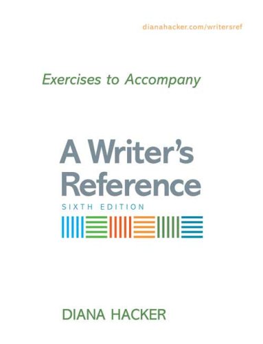 Exercises To Accompany A Writer'S Reference Compact Format