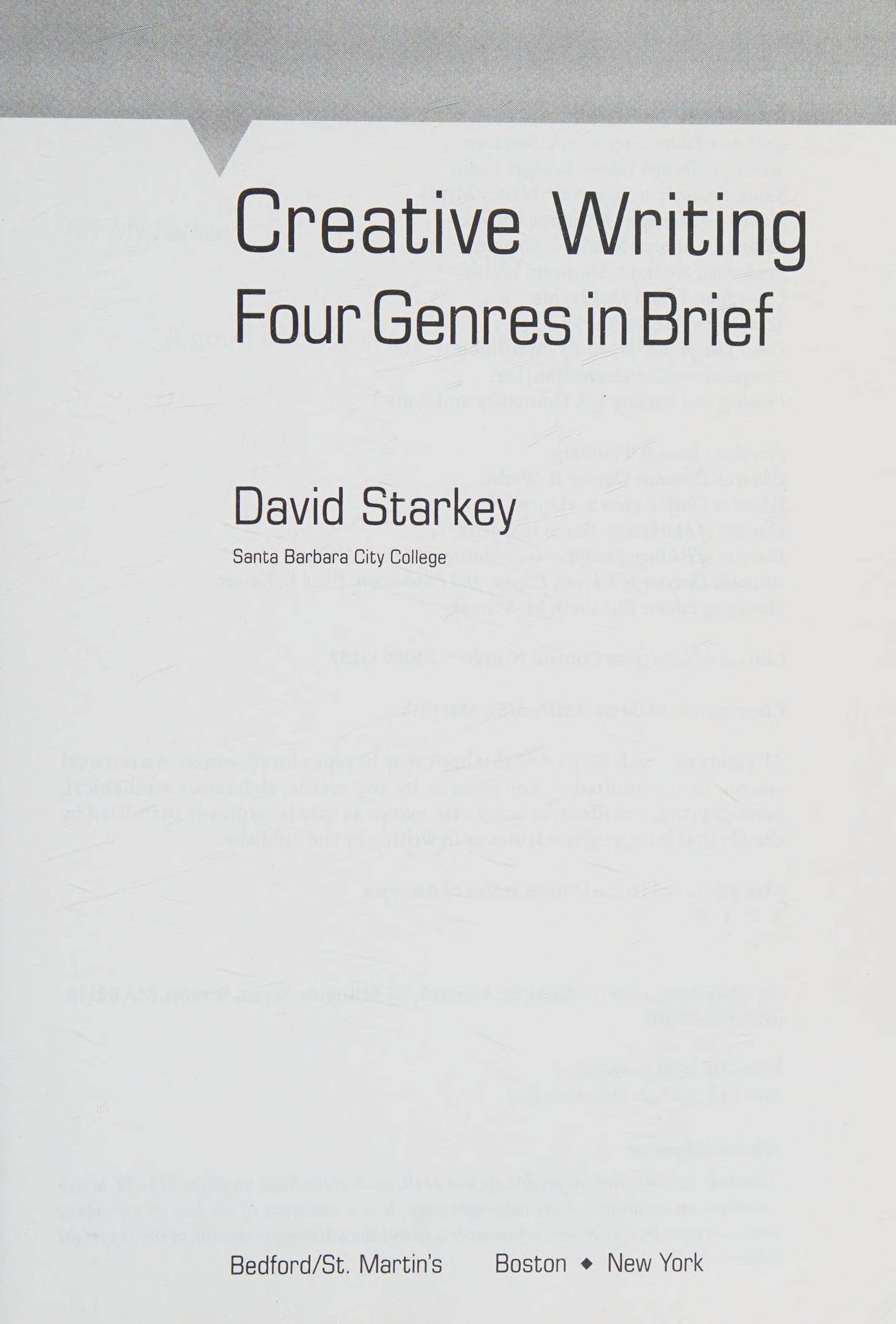Creative Writing