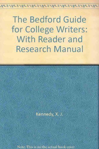 Bedford Guide for College Writers 7e 3-in-1 & Writer's Reference 6e & Research Pack