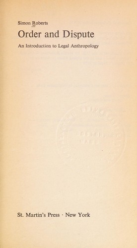 Order and Dispute