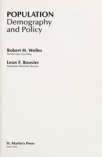 Population--demography and policy