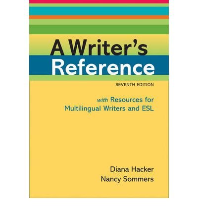 A Writer's Reference with Resources for Multilingual Writers and ESL