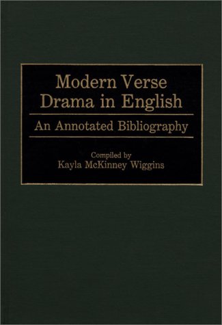 Modern Verse Drama in English
