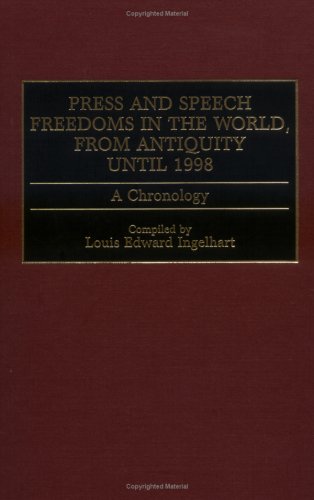Press And Speech Freedoms In The World, From Antiquity Until 1998: A Chronology
