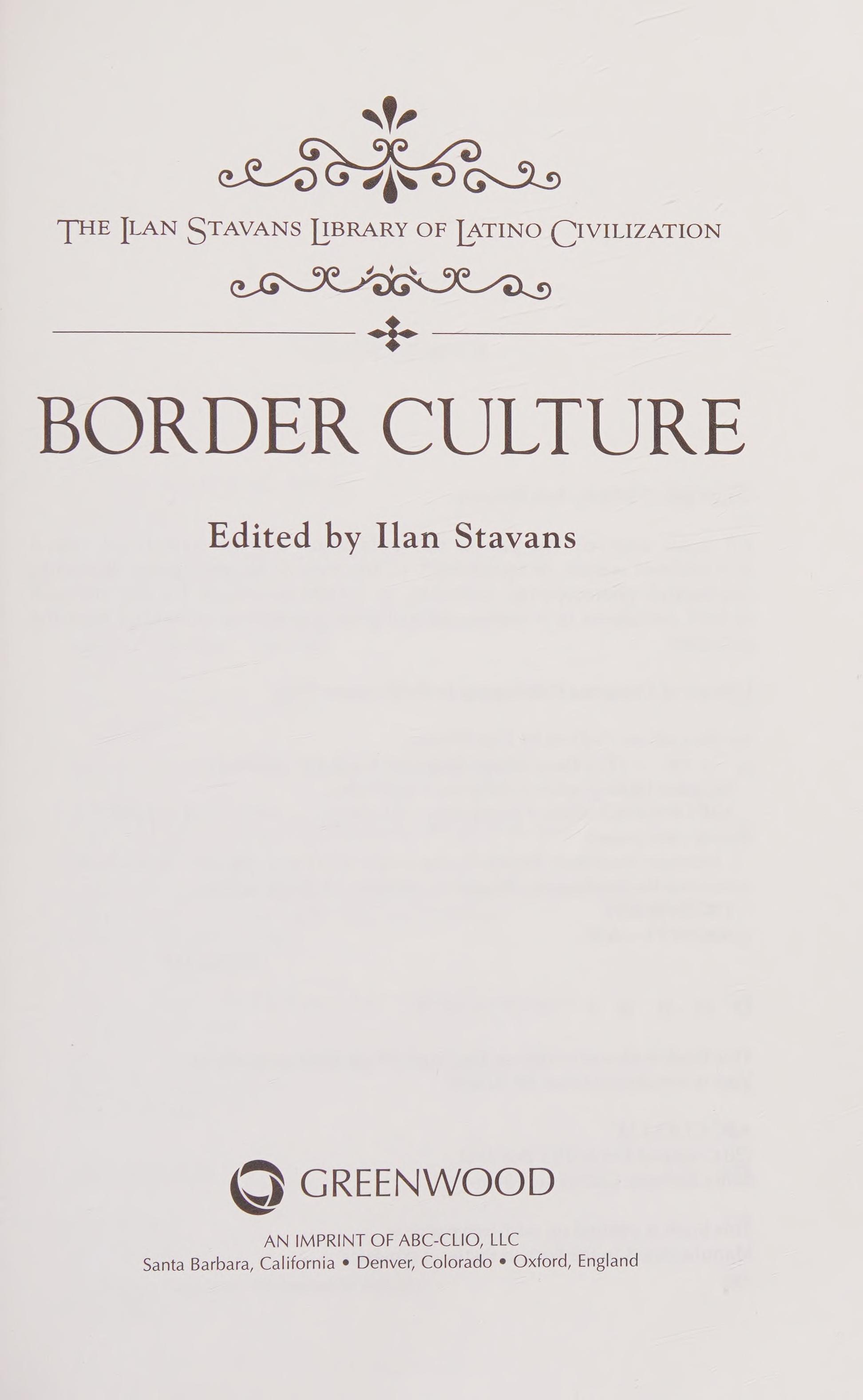 Border Culture