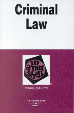 Criminal Law In A Nutshell