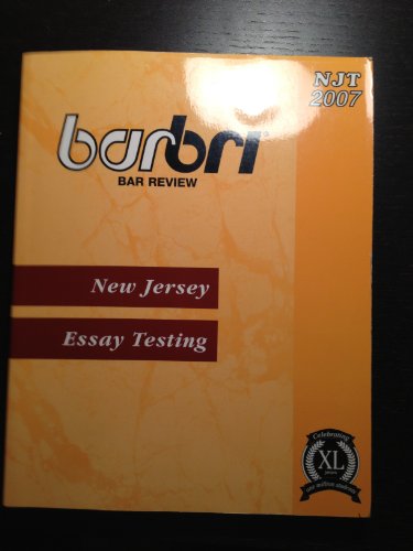 BarBri Bar Review New Jersey Essay Testing