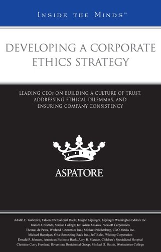 Developing a Corporate Ethics Strategy