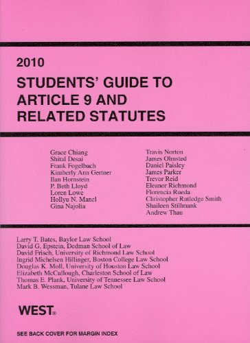 2010 Students' Guide To Article 9 And Related Statutes