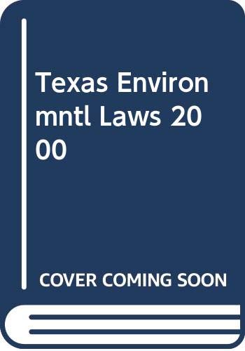 Texas Environmntl Laws 2000