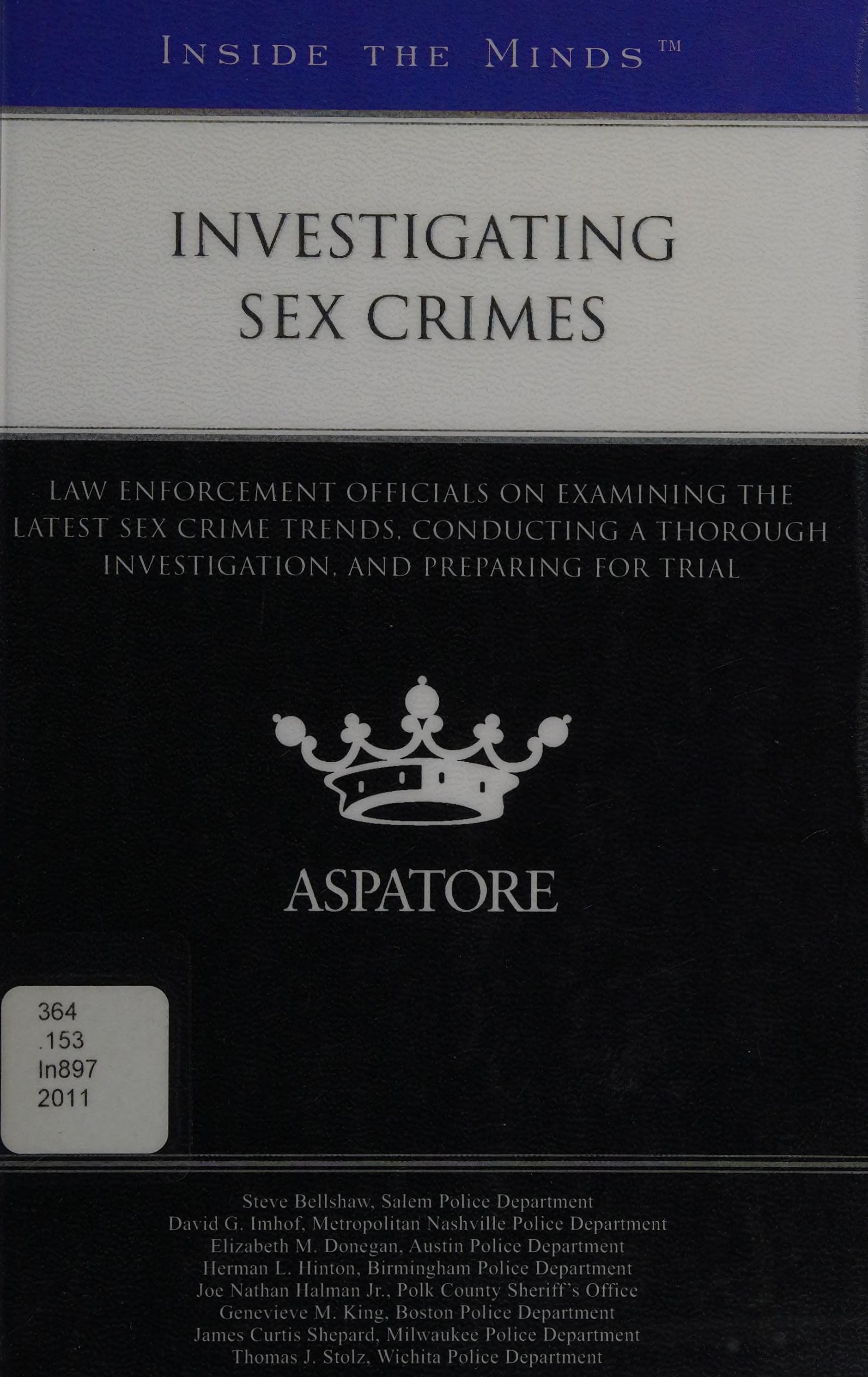 Investigating Sex Crimes