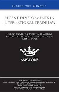 Recent Developments in International Trade Law