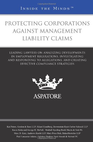 Protecting Corporations Against Management Liability Claims
