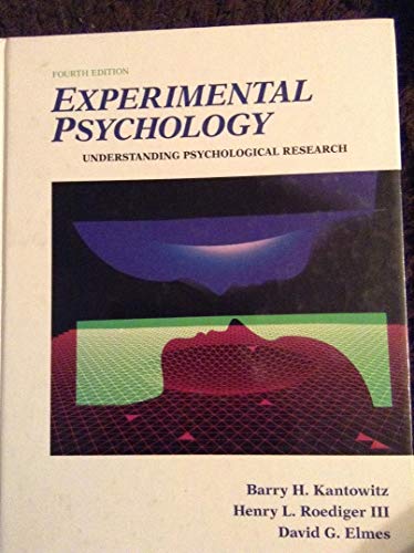 Experimental Psychology: Understanding Psychological Research