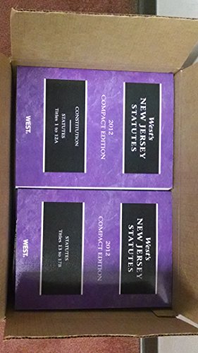 West's New Jersey Statutes, 2012 Compact Edition