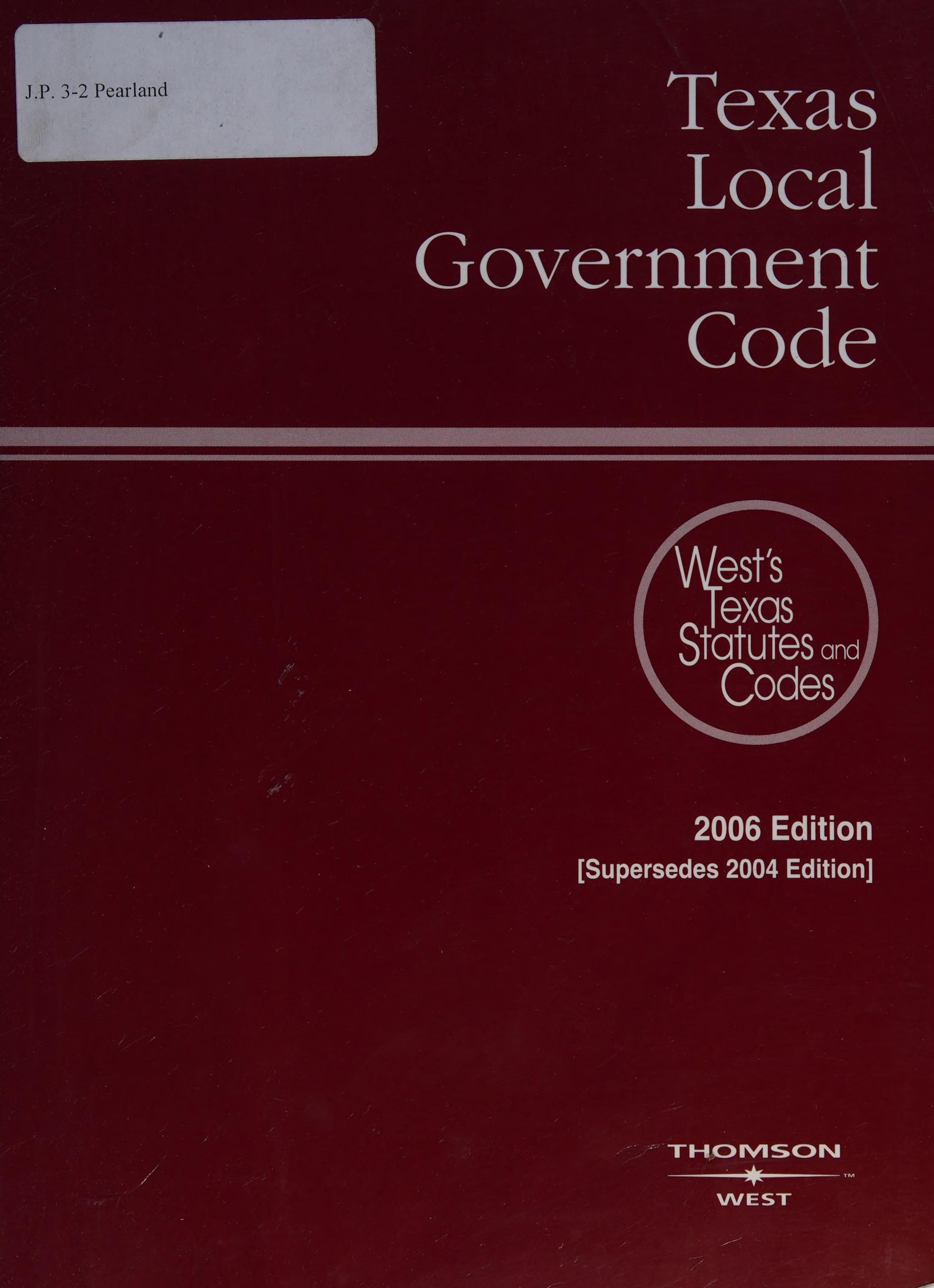 Texas Local Government Code