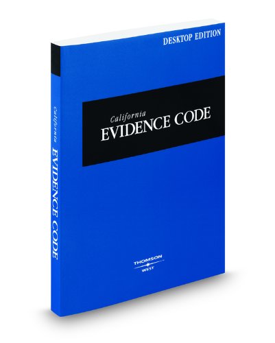 California Evidence Code, 2010 Ed