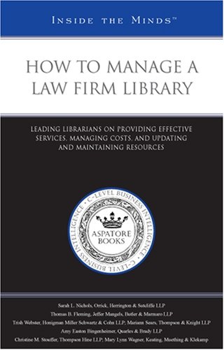 How to Manage a Law Firm Library