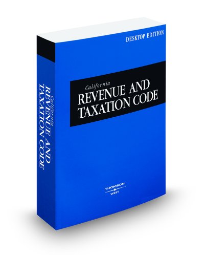 California Revenue and Taxation Code, 2010 Ed