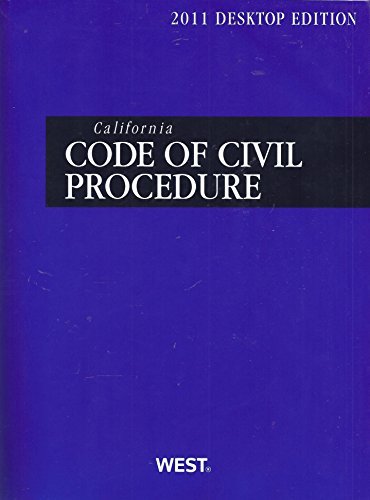 California Code of Civil Procedure, 2011 Ed