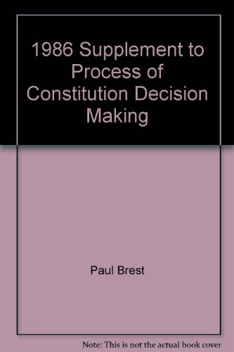 Processes of Constitutional Decision Mak