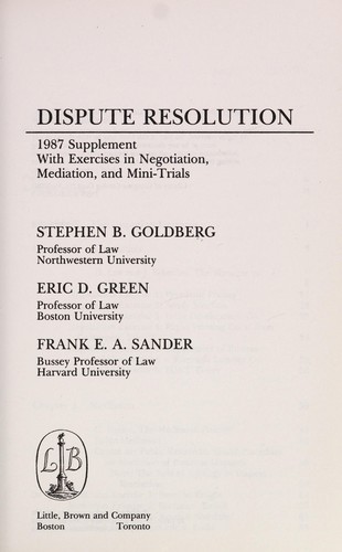 Supplement Dispute '87