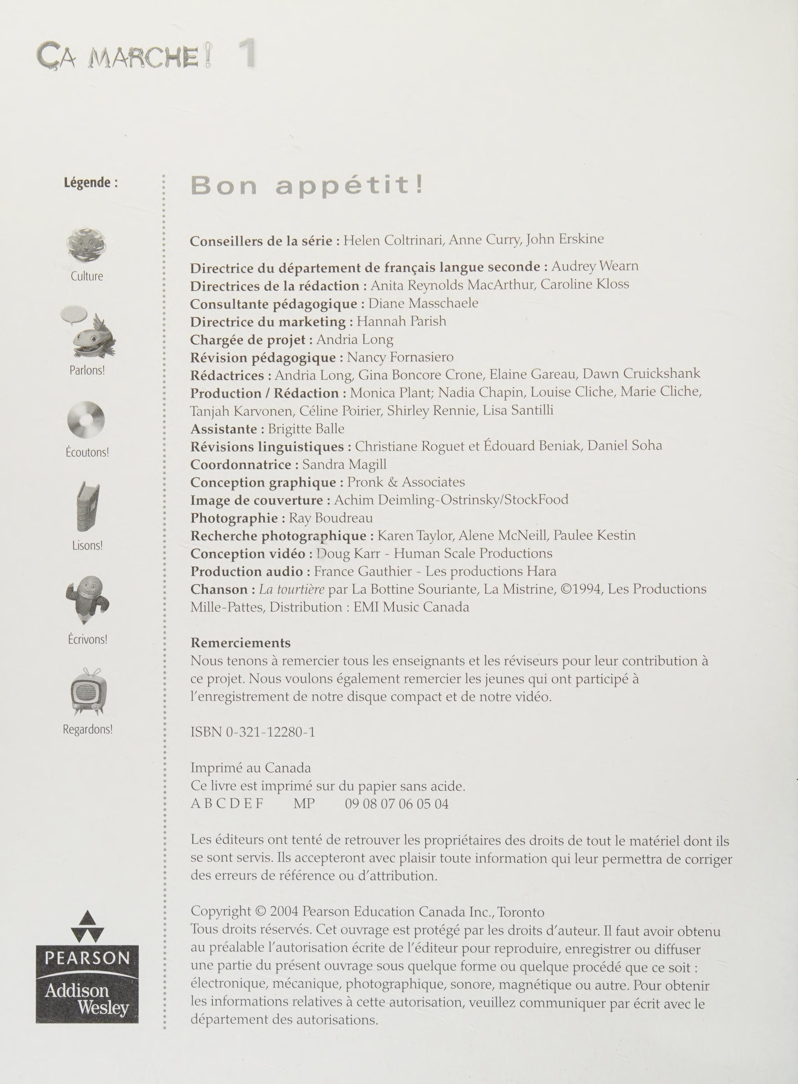 CA MARCHE, LEVEL 1 - BON APPETIT