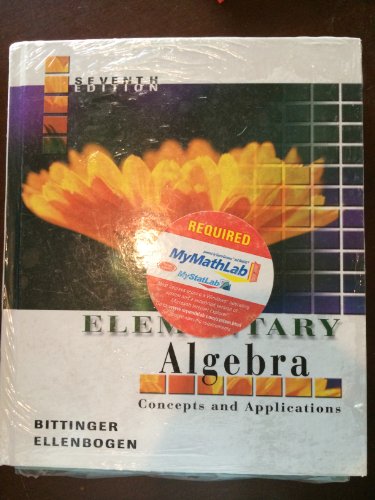 Elementary Algebra/Student'S Solutions Manual: Concepts And Applications [With Software]